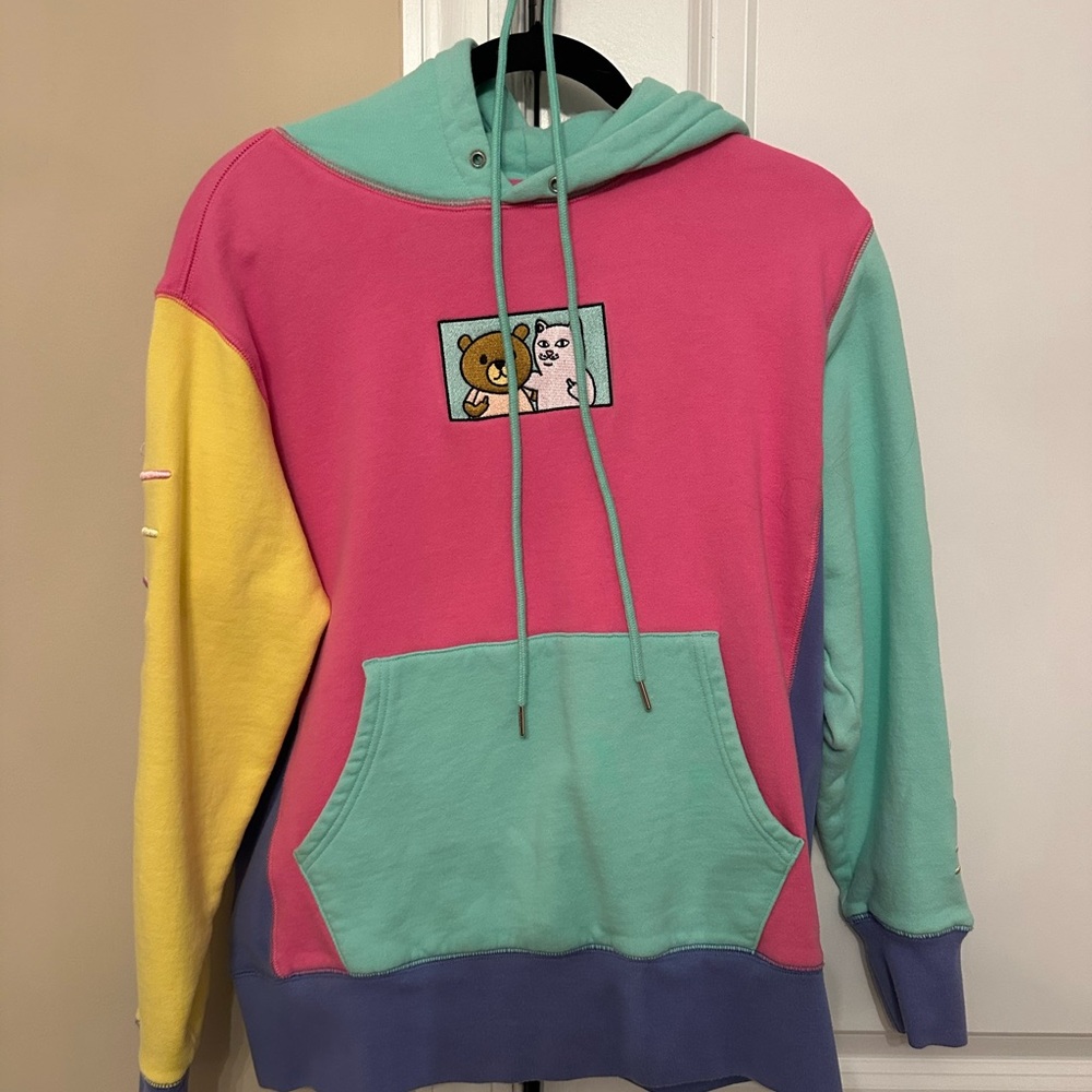 Teddy Fresh Colorblock Hoodie - Pink, Yellow, Mint, Purple